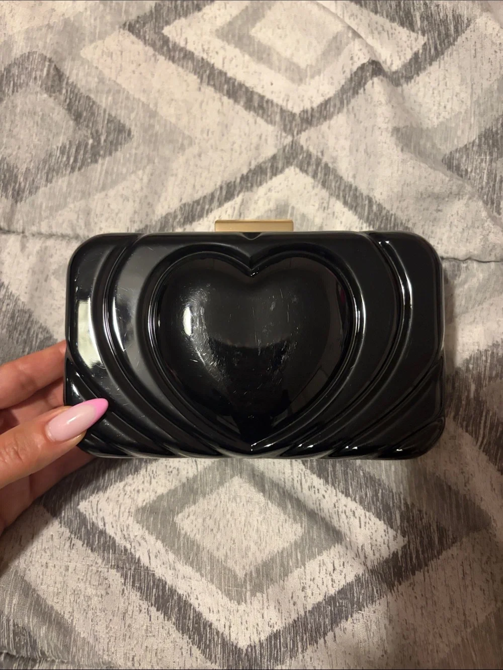 Love Moschino SMART DAILY BAG HEART - Clutch - nero